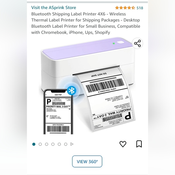 Computers, Laptops & Parts Bluetooth Thermal Label Printer Poshmark